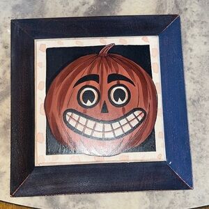 Primitives by Kathy Rankin-Hultz collection Jack OLantern lantern plaque 7.5x7.5